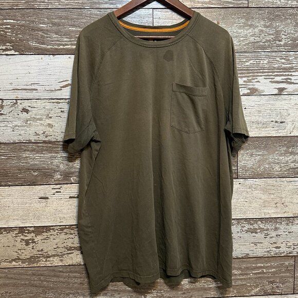 Carhartt Other - Carhartt Relaxed Fit Army Green Work Wear Short Sleeve Pocket Tshirt